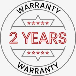 Free two year warranty badge