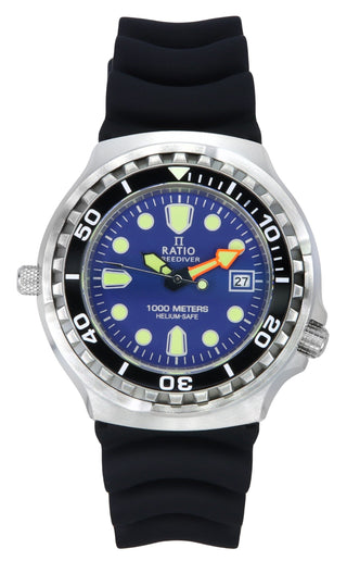 Front view of Ratio 1038EF102V-BLU-V03 Mens Watch on white background