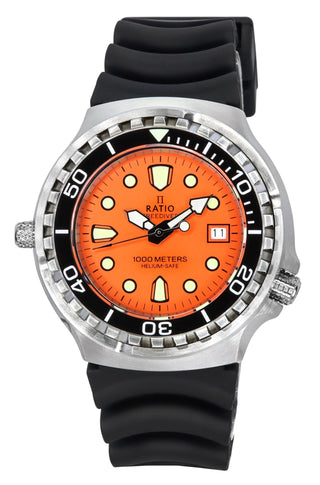 Front view of Ratio 1038EF102V-ORG Mens Watch on white background