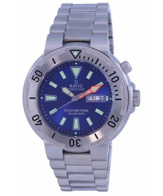 Front view of Ratio 1050MD93-12V-BLU Mens Watch on white background