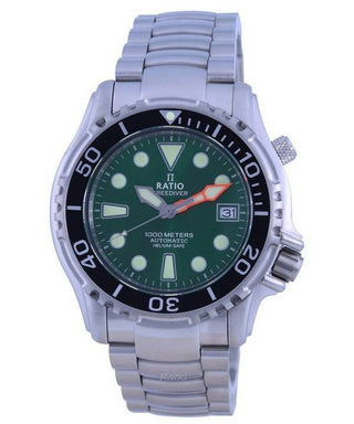 Front view of Ratio 1066KE26-33VA-GRN Mens Watch on white background