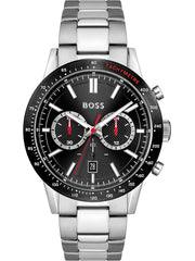 Hugo Boss Chronograph 1513922 Black Dial Silver Stainless Steel Unisex Watch