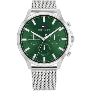 Front view of Tommy Hilfiger Ryder 1683474 Watch on white background