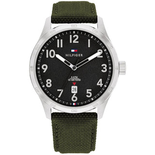 Front view of Tommy Hilfiger Forrest 1710593 Watch on white background