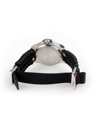 Angle shot of Victorinox 241726 Black Textile Unisex Watch on white background