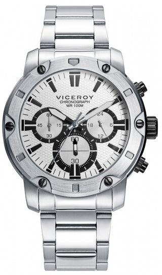 Front view of Viceroy Chronograph 401275-87 Watch on white background