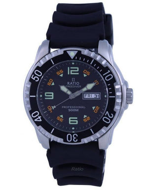 Front view of Ratio 48HA90-19-BLK Mens Watch on white background