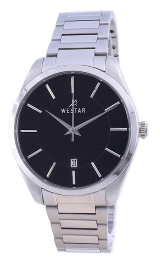 Front view of Westar 50213STN103 Mens Watch on white background