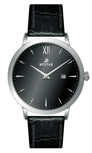 Front view of Westar 50214STN103 Mens Watch on white background