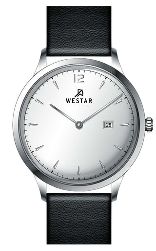 Front view of Westar 50217STN107 Mens Watch on white background