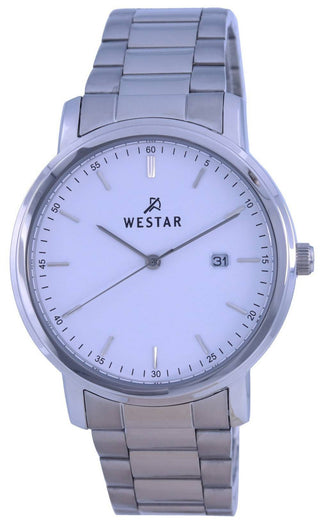 Front view of Westar 50243STN101 Mens Watch on white background