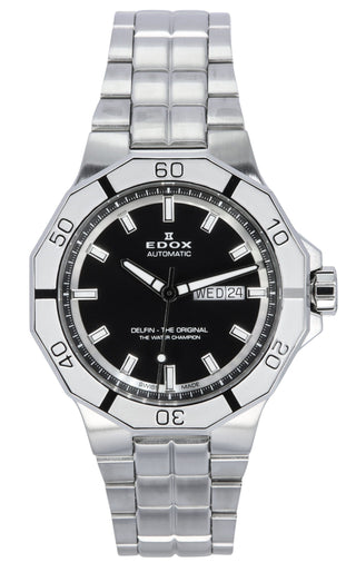 Front view of Edox 880083MNIN Mens Watch on white background