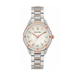 Front view of Bulova Sutton 98R281 Womens Watch on white background