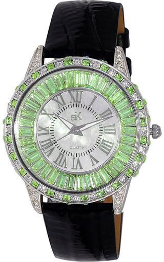 Front view of Adee Kaye AK2524-LGN.-.NS Womens Watch on white background