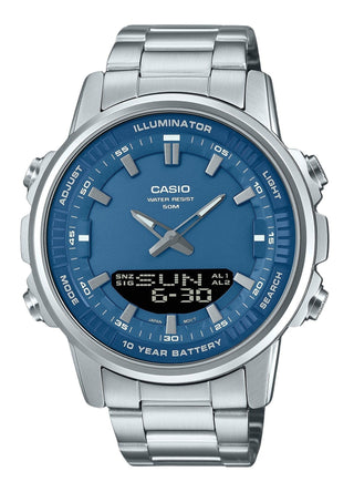 Front view of Casio AMW-880D-2A1V Mens Watch on white background