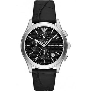 Front view of Emporio Armani Paolo Chronograph AR11530 Mens Watch on white background