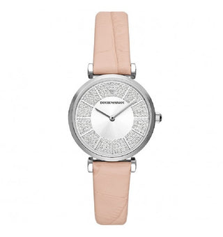 Front view of Emporio Armani Gianni T-Bar AR11543 Womens Watch on white background