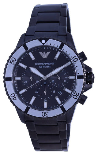 Front view of Emporio Armani AR80050 Mens Watch on white background