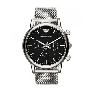 Angle shot of Emporio Armani Luigi Special Pack + Bracelet AR80062SET Mens Watch on white background