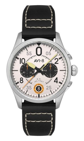 Front view of Avi-8 AV-4089-0B Mens Watch on white background