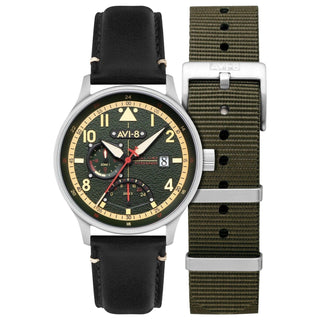 Front view of Avi-8 AV-4101-0A Mens Watch on white background