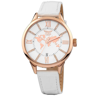 Front view of Aviator AVW8636L14 Womens Watch on white background