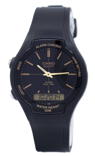 Front view of Casio AW-90H-9EVDF Mens Watch on white background