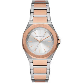 Front view of Armani Exchange Andrea AX4607 Womens Watch on white background