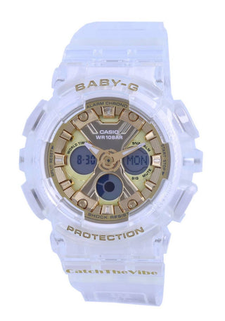 Front view of Casio BA-130CVG-7A Womens Watch on white background