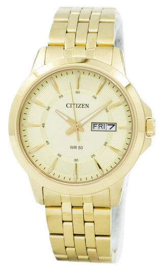 Front view of Citizen BF2013-56P Mens Watch on white background