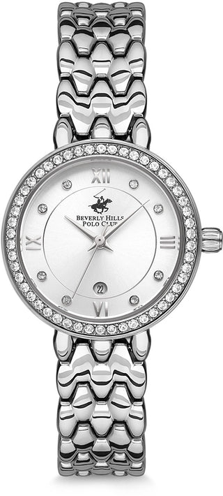 Front view of Beverly Hills Polo Club BH9644-01 Watch on white background