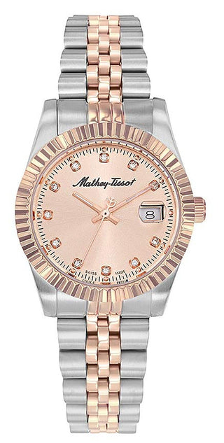 Front view of Mathey-Tissot D810RSAL.-.MT Womens Watch on white background