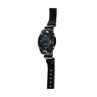 Angle shot of Casio G-Shock DW-6900RGB-1ER Black Resin Mens Watch on white background