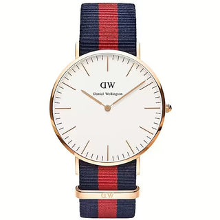 Front view of Daniel Wellington Oxford DW00100001 Mens Watch on white background