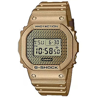 Angle shot of Casio DWE-5600HG-1ER Mens Watch on white background