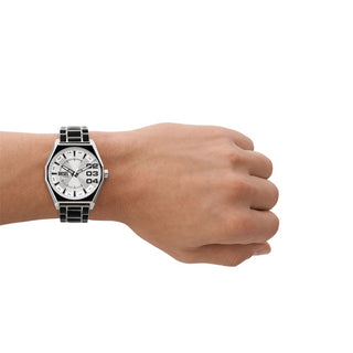 Angle shot of Diesel Scraper DZ2195 Mens Watch on white background