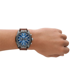 Angle shot of Diesel Split Chronograph DZ4643 Mens Watch on white background