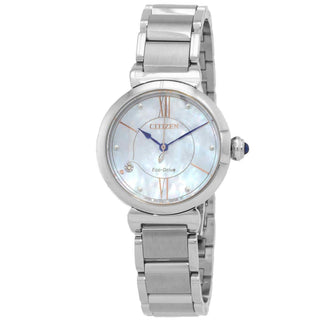 Front view of Citizen EM1070-83D Womens Watch on white background