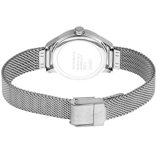 Angle shot of Esprit LoveMe ES1L330M0035 Grey Stainless Steel Womens Watch on white background