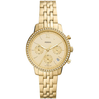 Front view of Fossil Neutra Chronograph ES5219 Womens Watch on white background