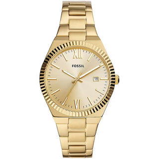 Front view of Fossil Scarlette ES5299 Womens Watch on white background