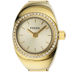 Front view of Fossil Watch Ring Orologio Ad Anello ES5319 Womens Watch on white background