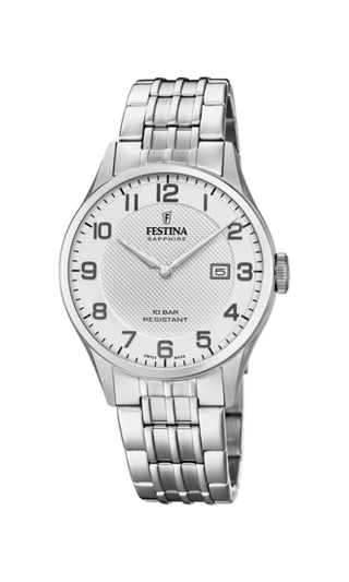 Front view of Festina F20005_1 Watch on white background