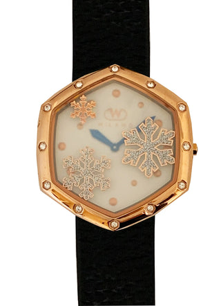 Front view of Wintex Milano Fiocco Di Neve FIOCCO DI NEVE_R NERO Womens Watch on white background