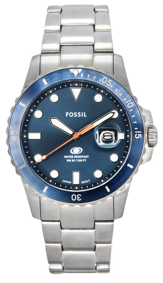 Front view of Fossil FS6050 Mens Watch on white background