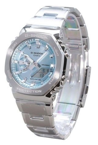 Front view of Casio GM-2110D-2A Mens Watch on white background