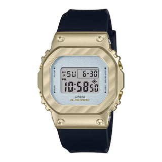 Front view of Casio Oak Metal Covered Compact Belle Courbe Serie GM-S5600BC-1ER Womens Watch on white background