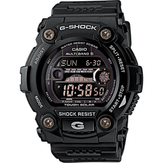 Front view of Casio G-Shock GW-7900B-1ER Black Resin Mens Watch on white background