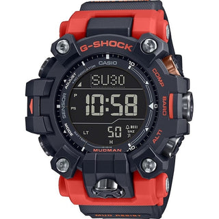 Front view of Casio G-Shock GW-9500-1A4ER Black Resin Mens Watch on white background