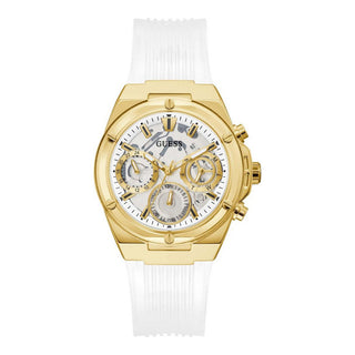 Front view of Guess Athena GW0409L2 Womens Watch on white background